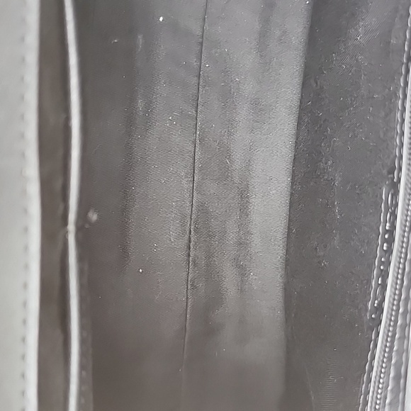 Calvin Klein Lock Black Leather Satchel - Picture 15 of 16